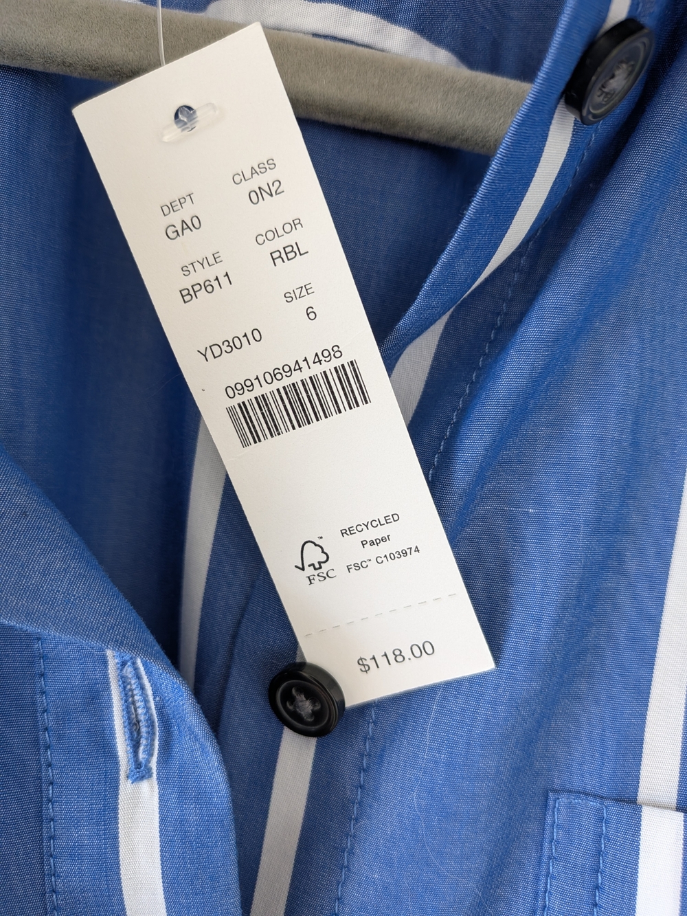 J. Crew Garçon Poplin Cotton Shirt In Seaside Stripe - Picture 4 of 7